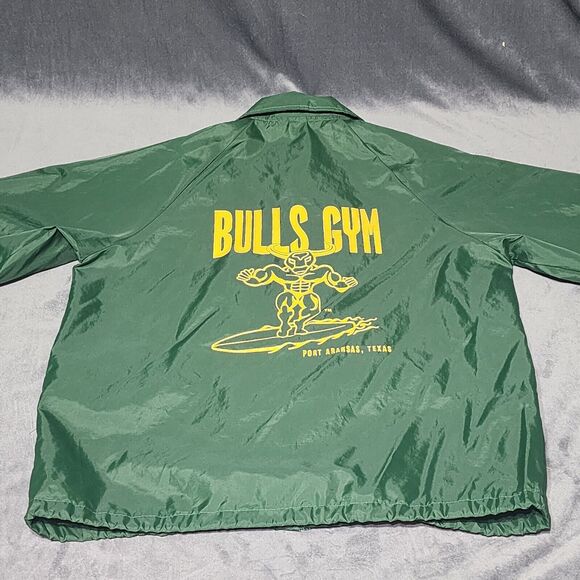 VTG Soffe Athletic Medium Coach Jacket Made USA Bulls Gym Surfing Windbreaker - Picture 2 of 11